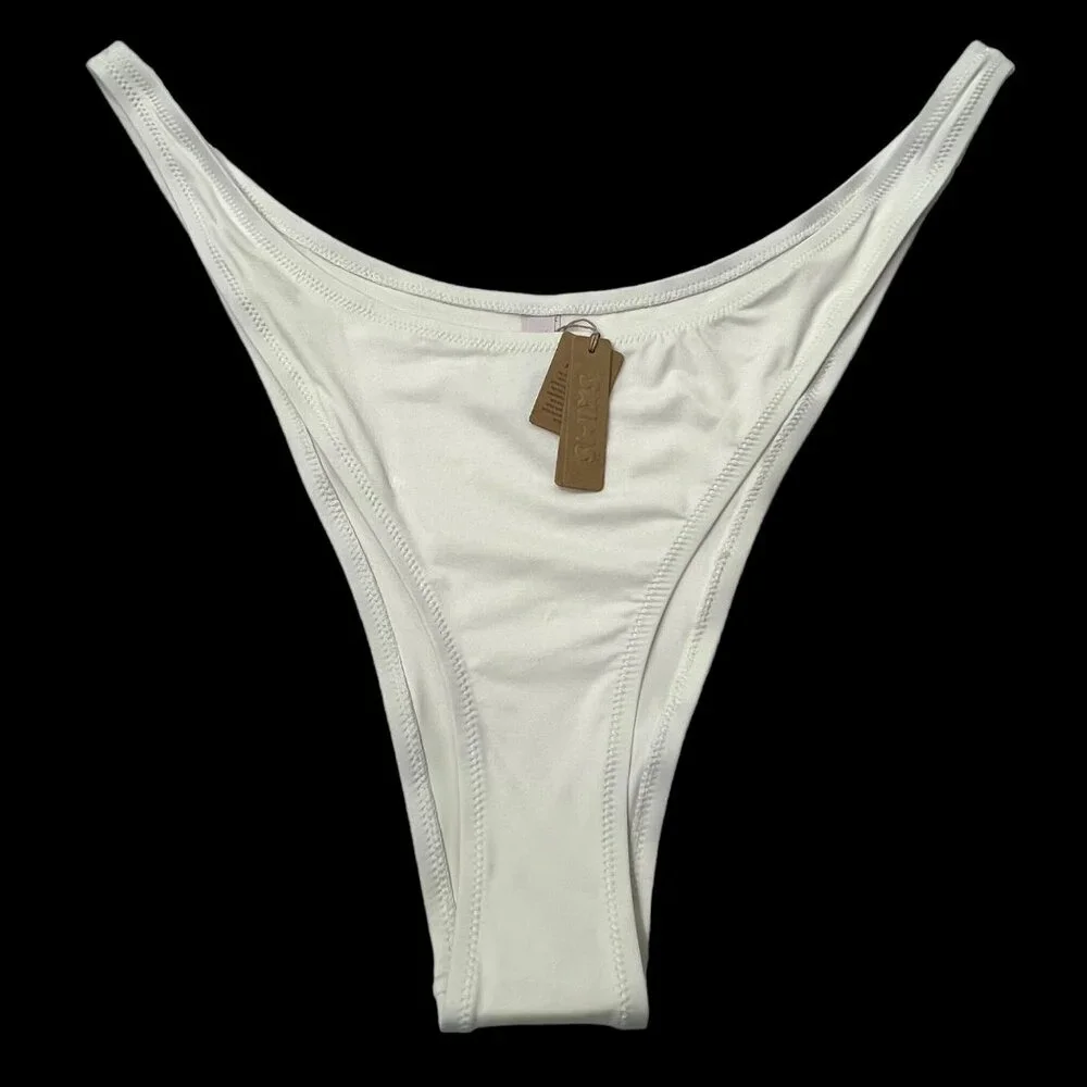 SKIMS Swim Micro Tanga Bikini Bottom Marble Womens 4X‎